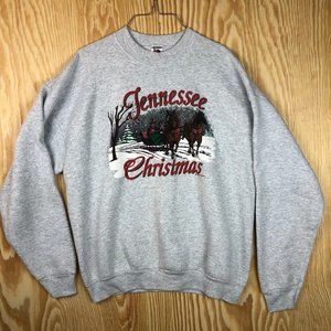 Vintage Tennessee Christmas Sweatshirt Mens XL
